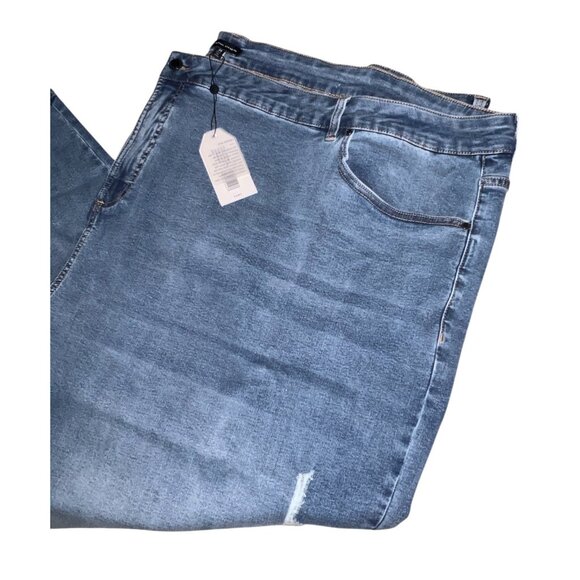 Universal Standard Joni High Rise Curve Skinny Jeans Sz 38 Womens Blue Distresse - Picture 4 of 11